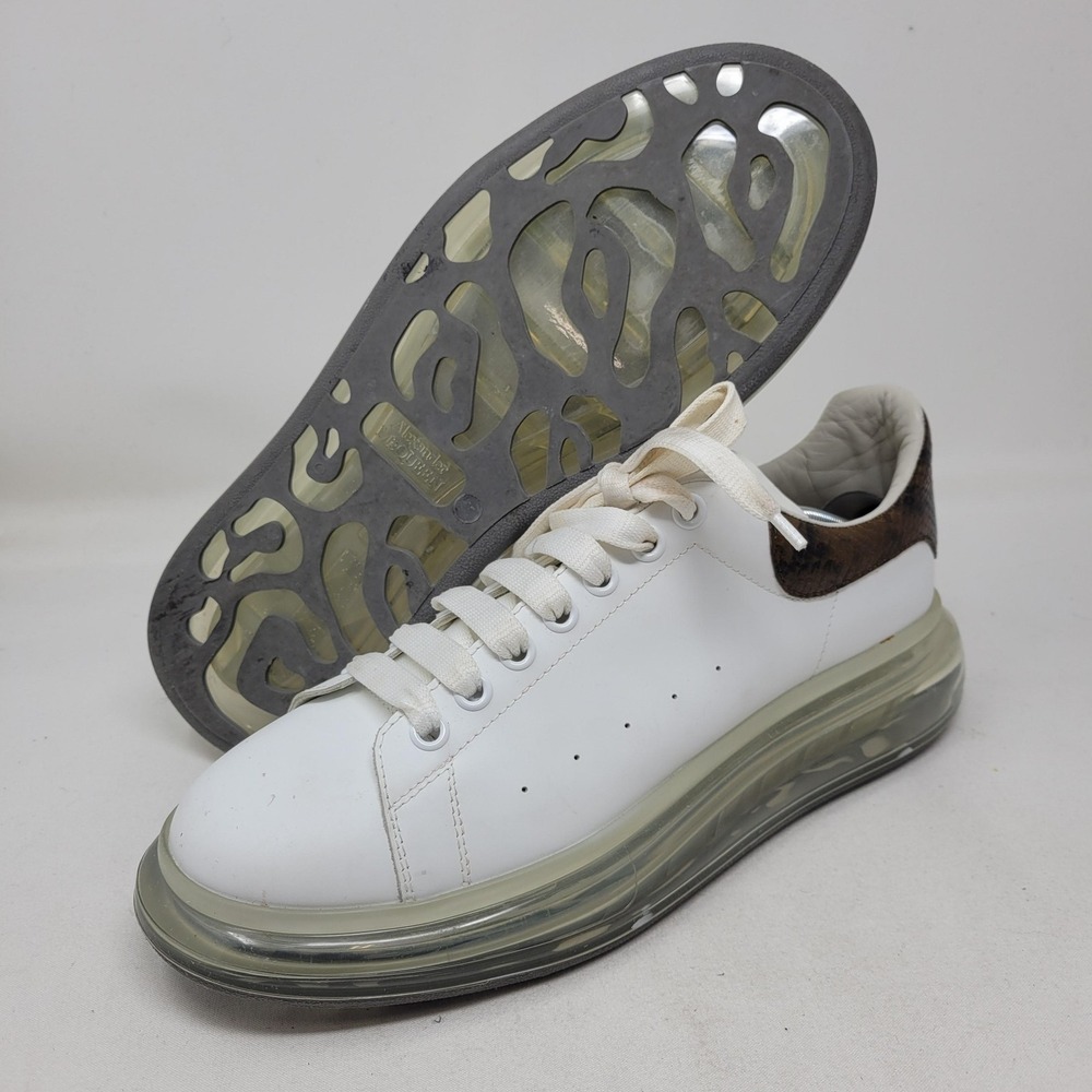 Alexander McQueen Shoe Men 12 Animal Print Platform Sneaker Raised Chunky 645872